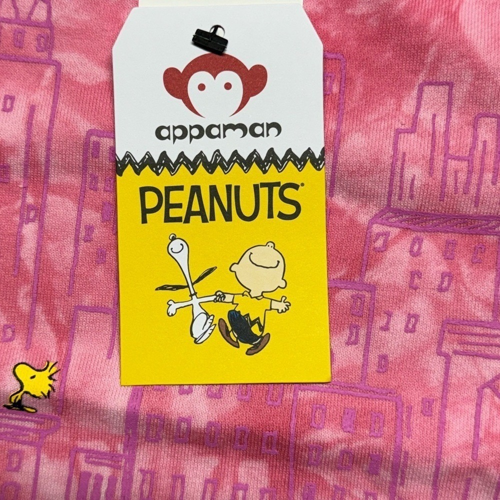 Appaman Peanuts Sweatshirt Light Pink Tie Dye Girls Size 3T NWT Casual Snoopy - Picture 11 of 11